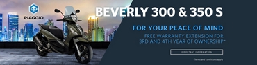 Beverly 300 & 350 S Extended Warranty Offer