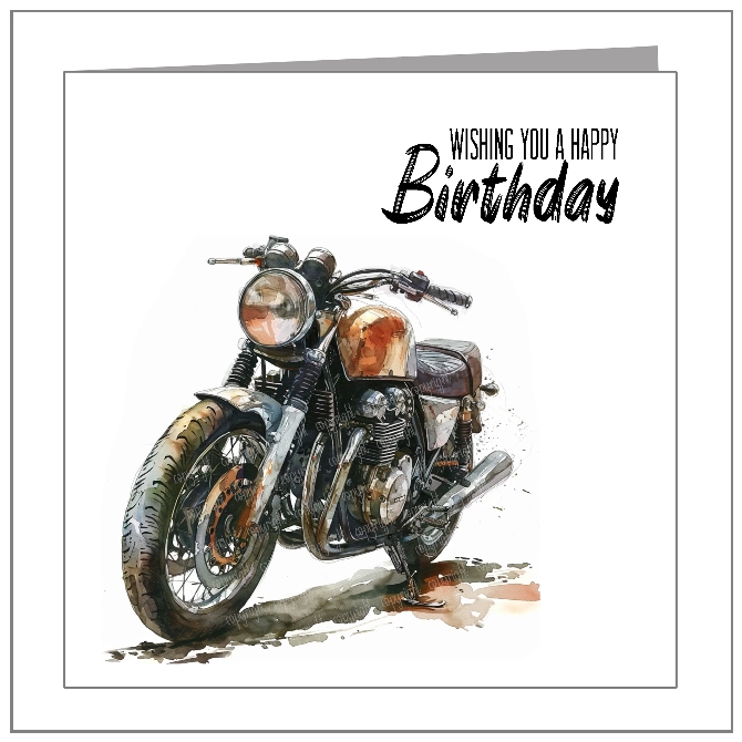 Watercolour Vintage Bike - wholesale