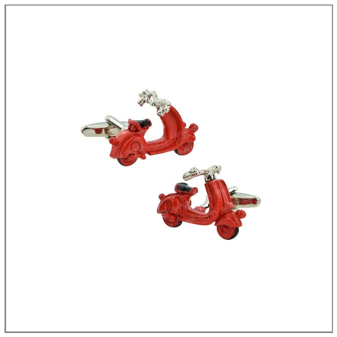 Scooter Cufflinks - Red