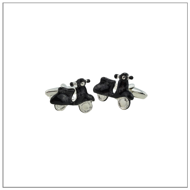 Scooter Cufflinks - Black