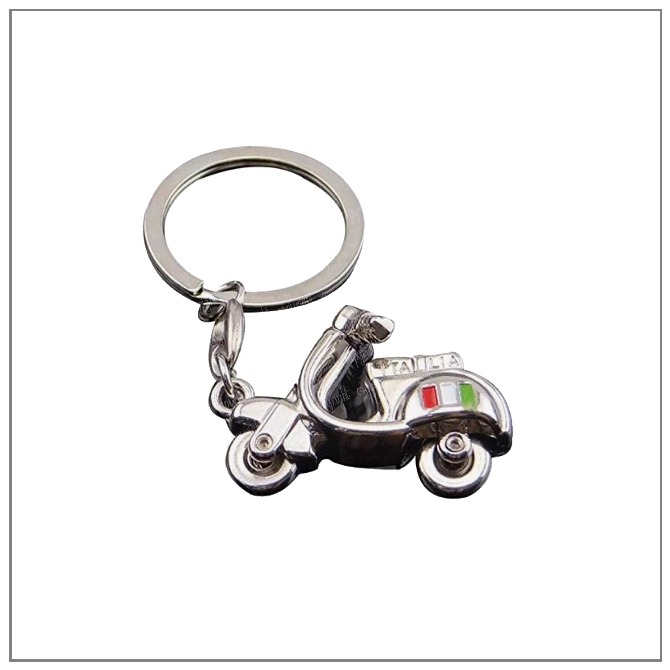 Scooter Keyring With Italian Flag
