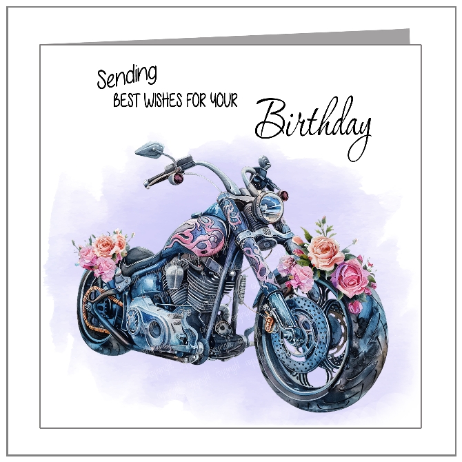 Lilac Floral Bike - wholesale