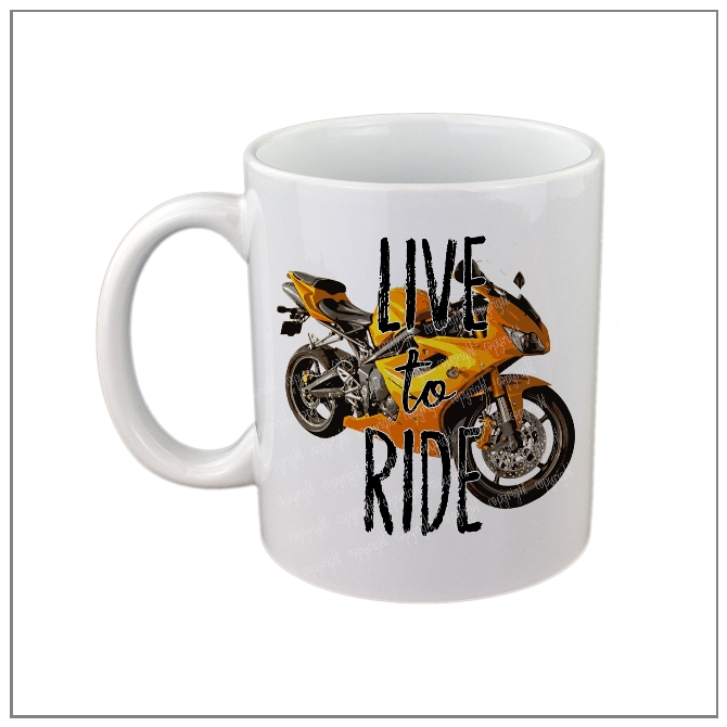 Live to Ride Motorcycle Riders Mug