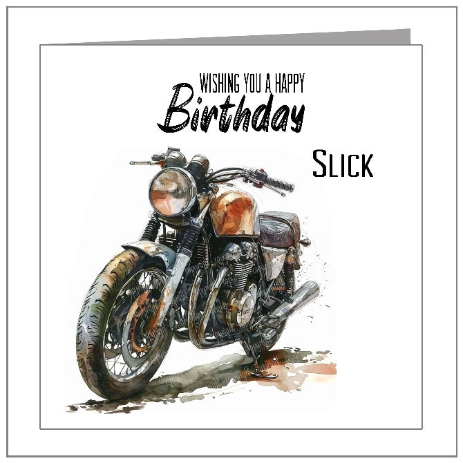 Watercolour Vintage Bike