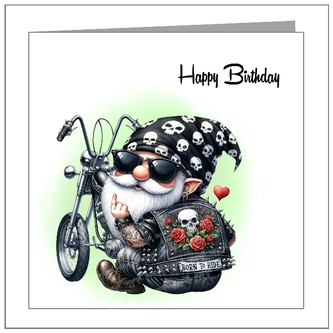 Born To Ride Gnome - wholesale