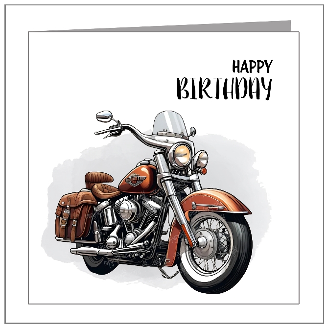 Harley - Brown Bike With Saddlebag - wholesale