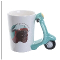 Speed King Mug With Scooter Shaped Handle