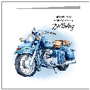 Classic Blue Bike With Luggage Rack - wholesale