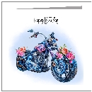 Blue Floral Bike - wholesale