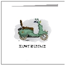 Vintage Green Scooter - wholesale