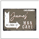Personalised Man Cave Metal Sign