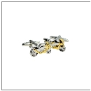 Motorcycle Cufflinks - Silver & Gold